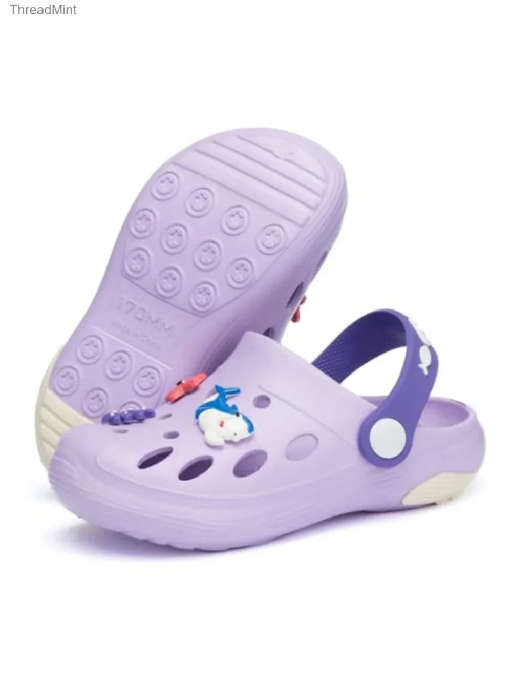 Kids Cartoon Clogs Sandals Water Shoes with Adjustable Strap EVA Non-Slip